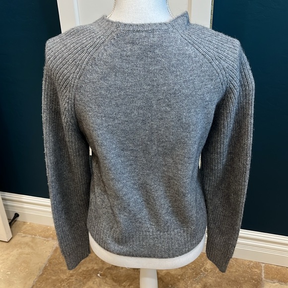 Minnie Rose wool/cashmere gray sweater - Picture 2 of 6